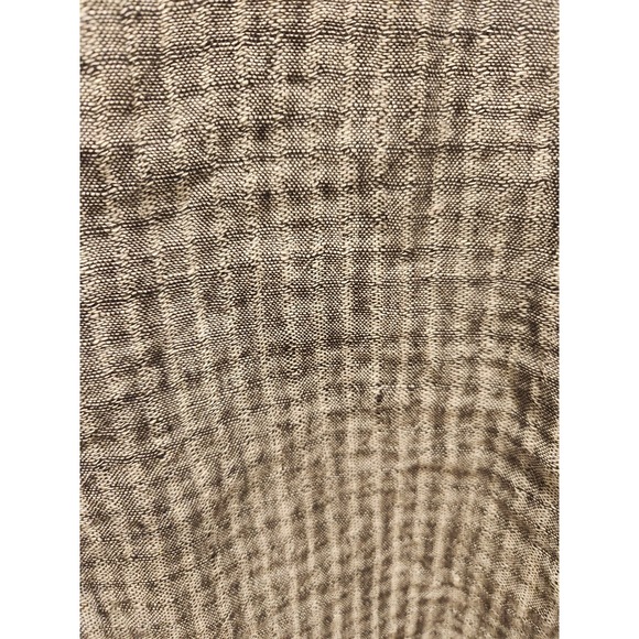 FLAX 100% Linen Open Front Jacket Cardigan Gray Textured Size M Lithuania - Picture 7 of 9